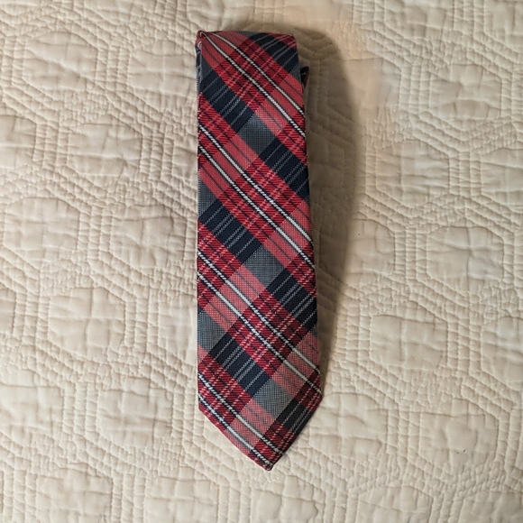 Original Penguin Other - Penguin Silk Red White Blue Plaid Tie